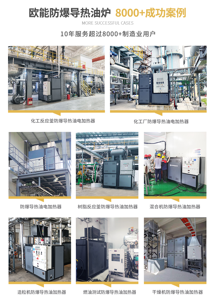 防爆導熱油爐電加熱器案例